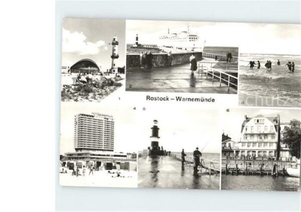 Rostock-Warnemuende Konsum Gaststätte Teepott Leuchtturm St