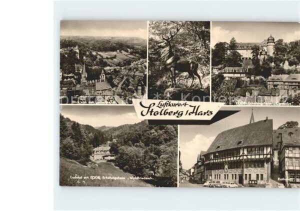 Stolberg Harz FDGB Erholungsheim Comenius Rathaus Lud