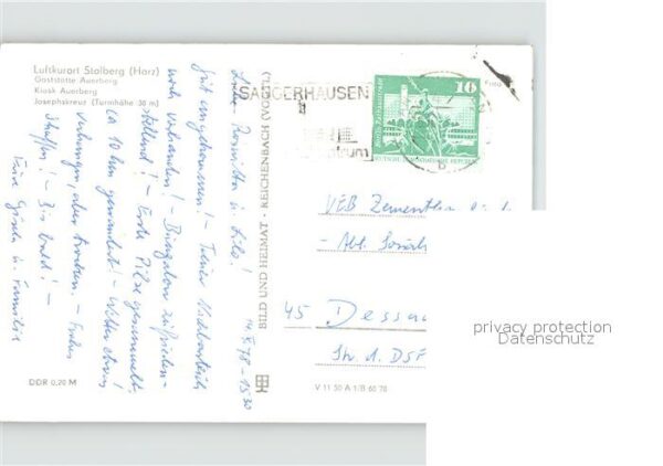 Stolberg Harz Gaststätte Auerberg Kiosk Josephskreuz – Bild 2