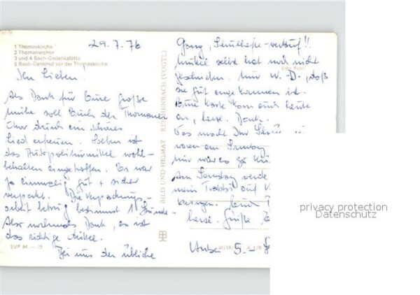 Leipzig Thomaskirche Thomanerchor Bach Gedenkst – Bild 2