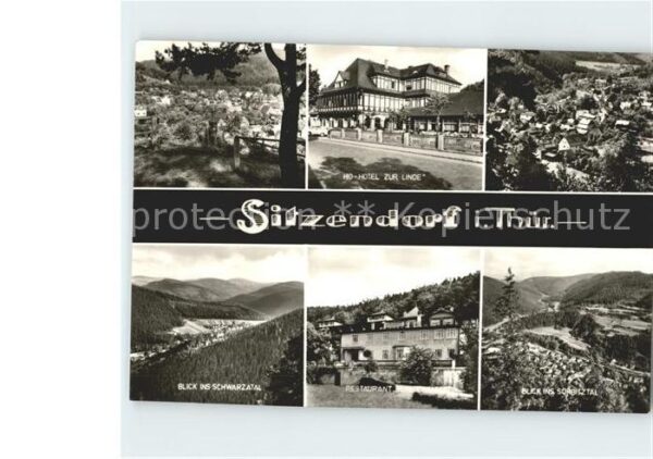 Sitzendorf Thueringen HO Hotel zur Linde Schwarzatal Restaura