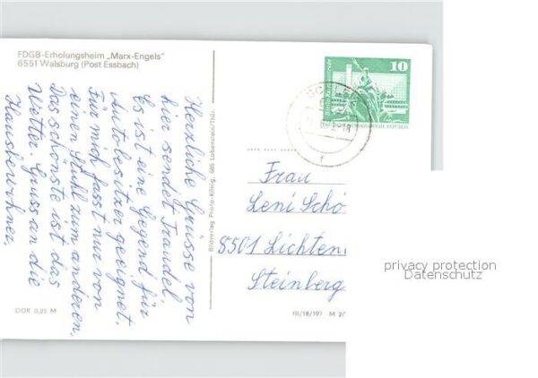 Walsburg FDGB Erholungsheim Marx Engels – Bild 2