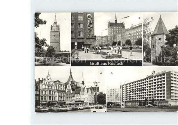 Rostock Kröpeliner Tor Lange Strasse Stadtmauer