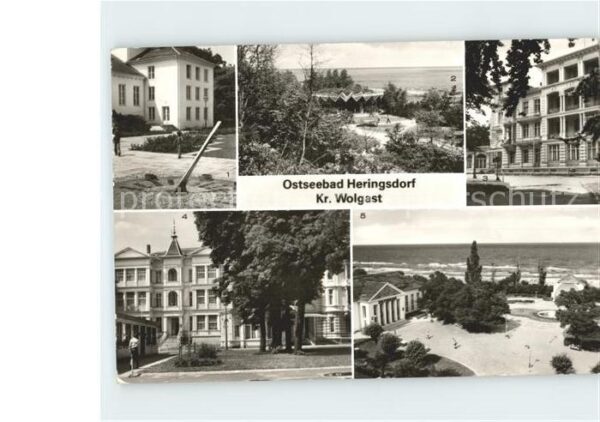 Heringsdorf Ostseebad Usedom Kurpromenade Sonnenuhr Ausstellungspavi