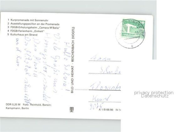 Heringsdorf Ostseebad Usedom Kurpromenade Sonnenuhr Ausstellungspavi – Bild 2