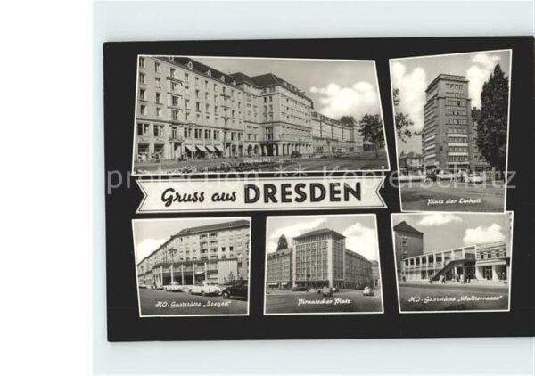 Dresden Platz der Einheit HO Gaststätte Wallter