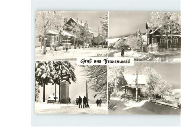 Frauenwald Thueringen FDGB Heim Raymonde Dien Schlitten