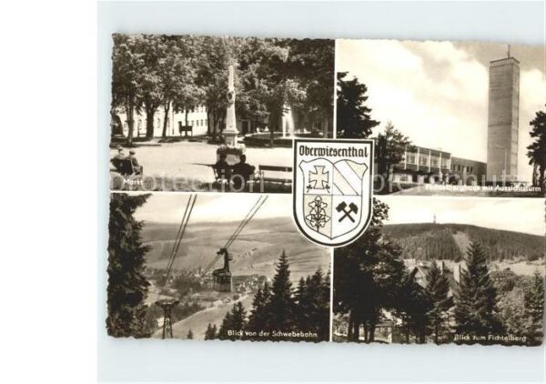 Oberwiesenthal Erzgebirge Markt Fichtelberghaus Aussichtsturm Sch