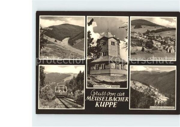 Meuselbach-Schwarzmuehle Kuppe Schwarzatal Bergbahn