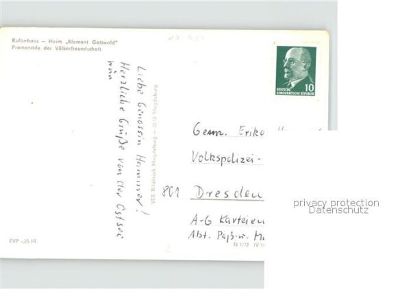 Zinnowitz Ostseebad Usedom Kulturhaus Heim Klement Gottwald Promen – Bild 2