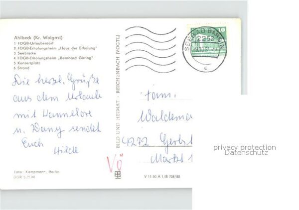 Ahlbeck Ostseebad FDGB Urlauberdorf Erholungsheim Haus Er – Bild 2
