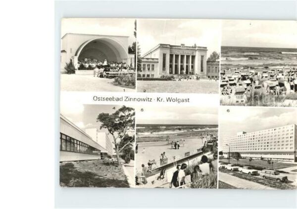 Zinnowitz Ostseebad Usedom Konzertpavillon Kulturhaus Strandleben