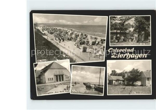 Dierhagen Ostseebad Strand FDGB Erholungsheim Ernst Moritz