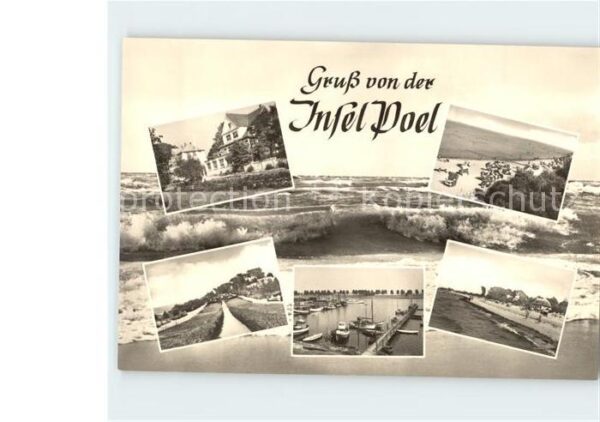 Insel Poel Strand Hafen Boote