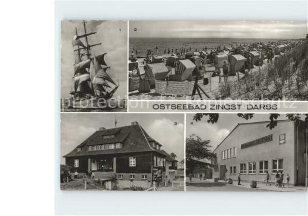 Zingst Ostseebad Segelschulschiff Wilhelm Pieck Strand K