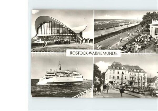 Rostock-Warnemuende Gaststätte Teepott Strandpromenade Fähr