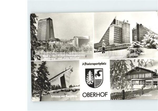 Oberhof Thueringen FDGB Erholungsheim Rennsteig Fritz Wein