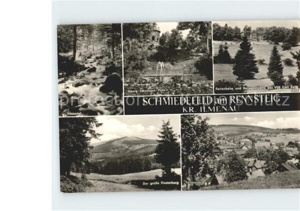 Schmiedefeld Rennsteig Georg Schumann Platz Ferienheim Berggas