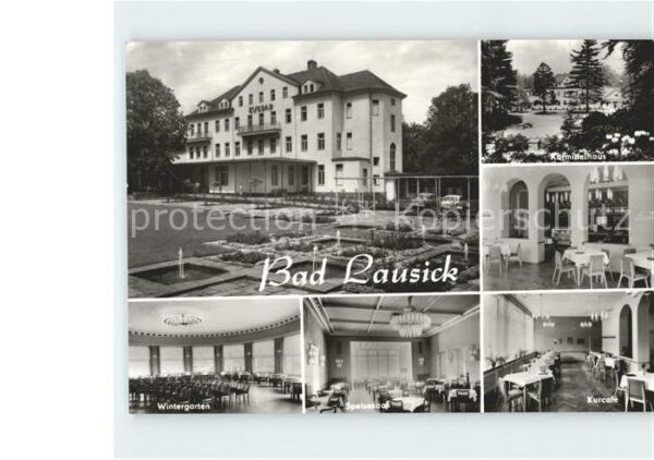 Bad Lausick Kurmittelhaus Kurcafe Speisesaal Winter