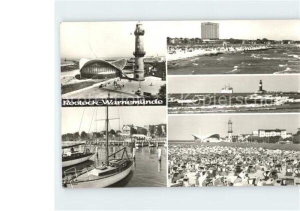 Rostock-Warnemuende Gaststätte Teepott Leuchtturm Yachthafe