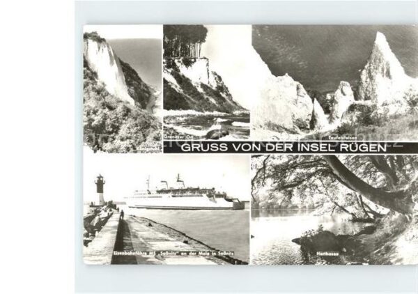 Insel Ruegen Teufelsfelsen Eisenbahnfähre Sassnitz G