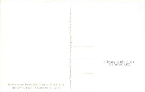 Friedland Goettingen Rosette Heimkehrerkirche – Bild 2