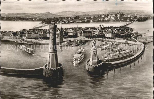Lindau Bodensee Hafen Fähre Dampfer