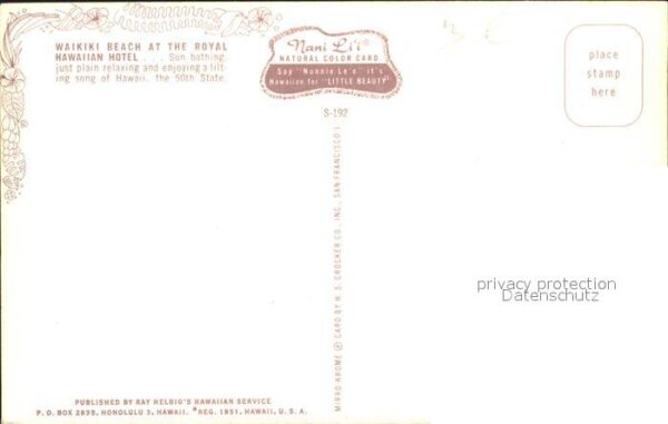 Waikiki Beach Royal Hawaiian Hotel – Bild 2