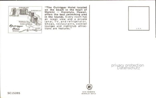 Honolulu Outrigger Hotel – Bild 2