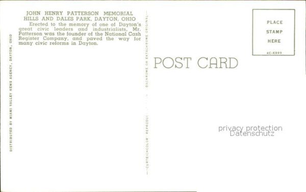 Dayton Ohio John Henry Patterson Memorial – Bild 2