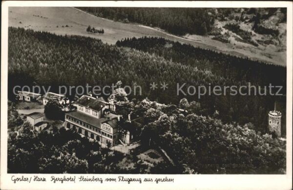 Goslar Fliegeraufnahme Berghotel Steinberg
