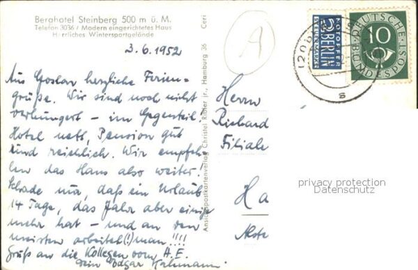 Goslar Fliegeraufnahme Berghotel Steinberg – Bild 2