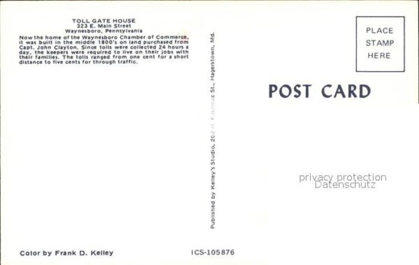 Waynesboro Pennsylvania Toll Gate House – Bild 2