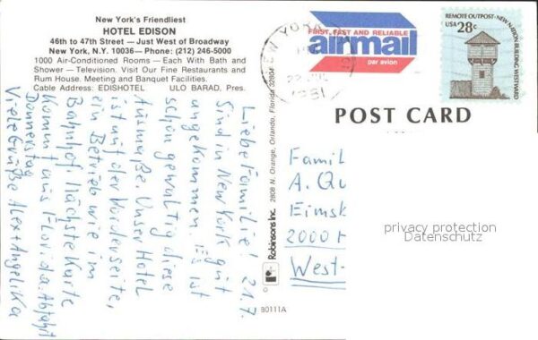 New York City Hotel Edison – Bild 2