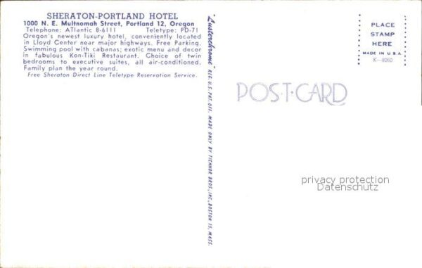 Portland Oregon Sheraton Portland Hotel – Bild 2