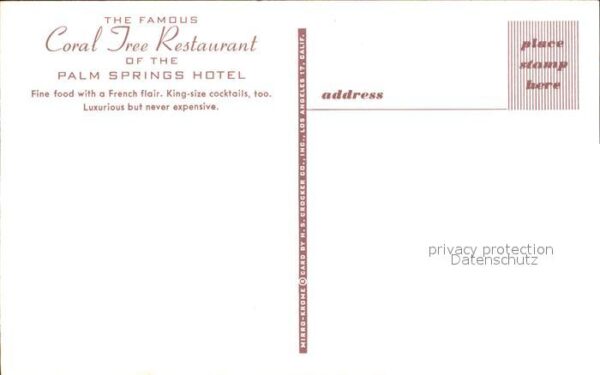 Palm Springs Coral Tree Restaurant – Bild 2