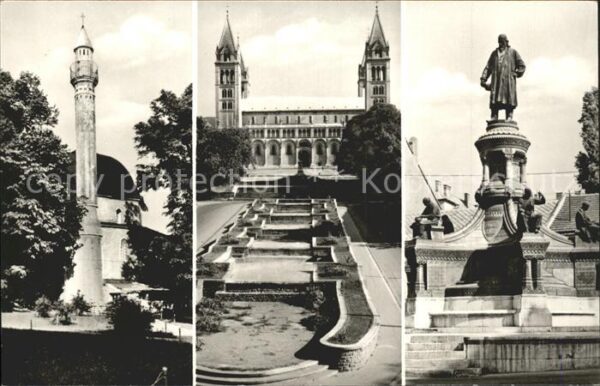 Pecs Udvözlet Pecsröl Burg Turm Denkmal