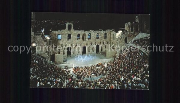 Athens Athen Theatre Herodus Atticus