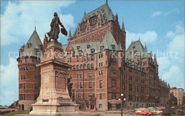 Quebec Chateau Frontenac Champlain Monument