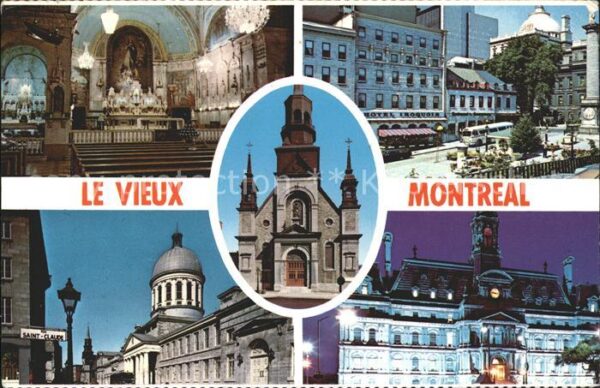 Montreal Quebec Eglise Notre Dame Bon Secours Old City