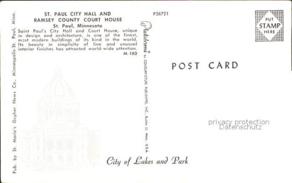 St Paul Minnesota City Hall Ramsey County Court House – Bild 2