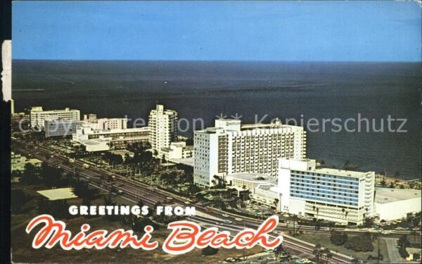 Miami Beach Fliegeraufnahme famous Bal Harbour Hote