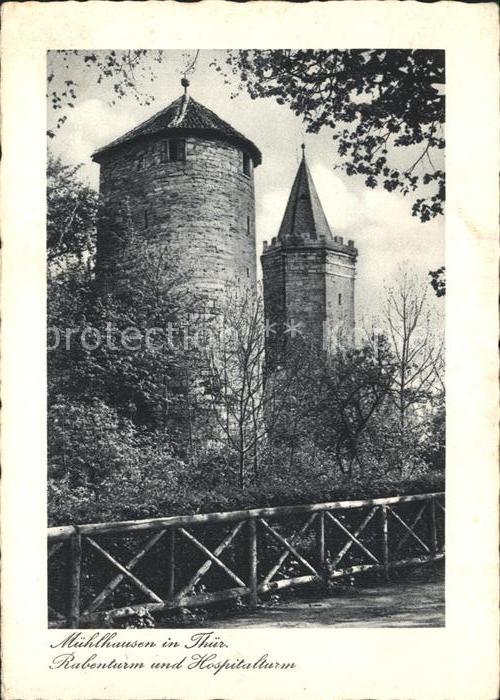 Muehlhausen Thueringen Rabenturm Hospitalturm