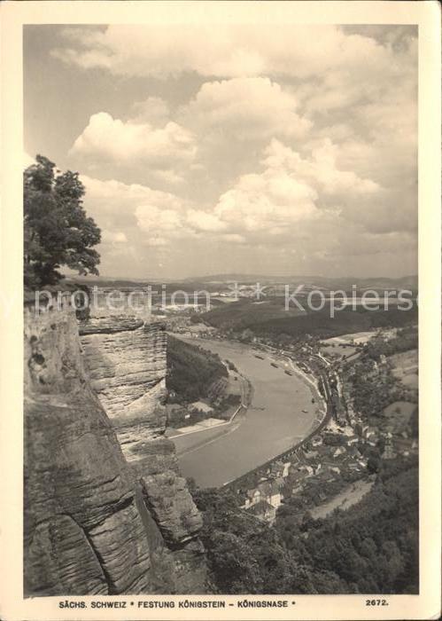 Koenigstein Saechsische Schweiz Festung Königsnase