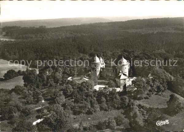 Sababurg Fliegeraufnahme Dornröschenschloss Rein