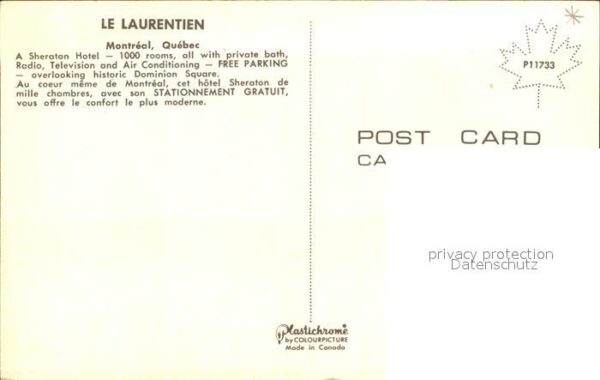 Montreal Quebec Hotel Laurentien – Bild 2