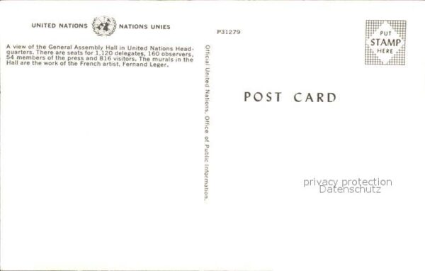 New York City United Nations  General Assembly Hall i – Bild 2
