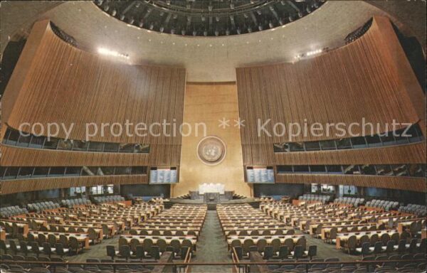 New York City United Nations General Assembly Hall in
