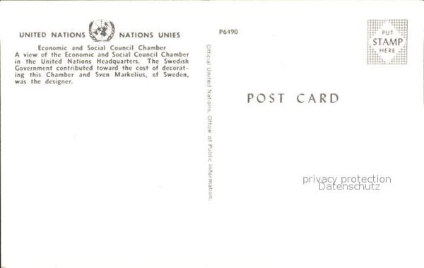 New York City United Nations Social Council Chamber – Bild 2