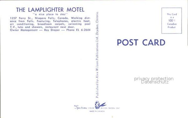 Niagara Falls Ontario Lamplighter Motel – Bild 2